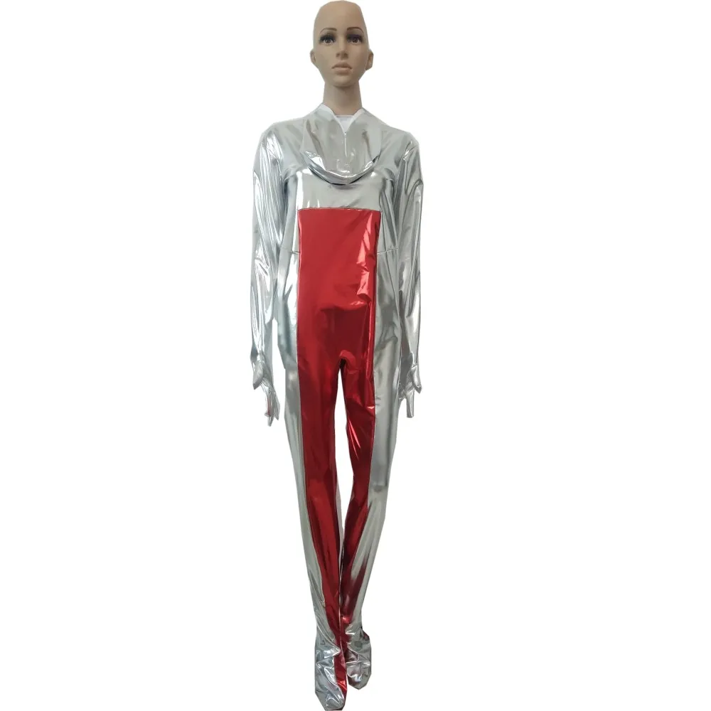 Женский красный с серебряными блестящими металлическими цветами, комбинезон для косплея, костюм-кошка из спандекса для мужчин и детей 
Женский красный с серебряными блестящими металлическими цветами, комбинезон для косплея, костюм-кошка из спандекса для мужчин и детей