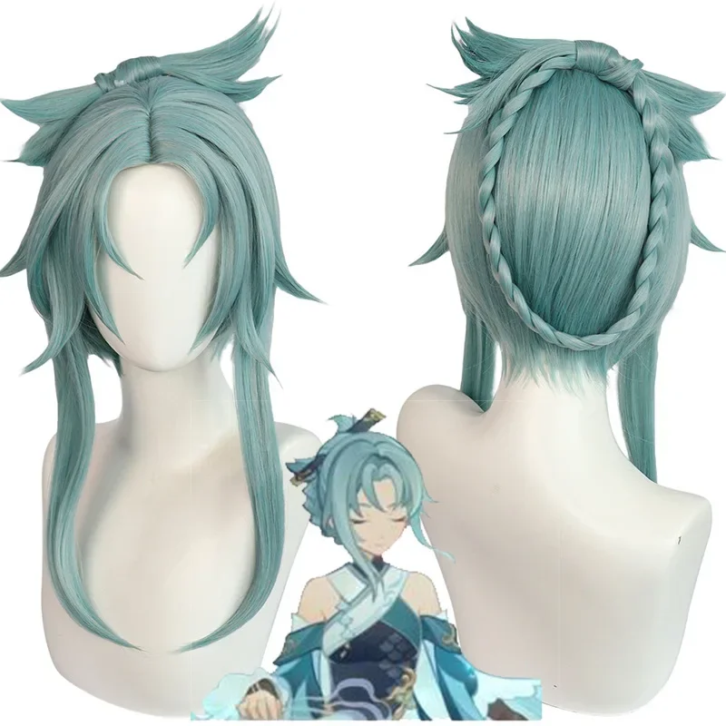 Madame Ping Cosplay Wig Game Genshin Impact 50cm Long Gray Green Cosplay Anime Heat Resistant Synthetic Wigs Halloween + Wig Cap
Madame Ping Cosplay Wig Game Genshin Impact 50cm Long Gray Green Cosplay Anime Heat Resistant Synthetic Wigs Halloween + Wig Cap