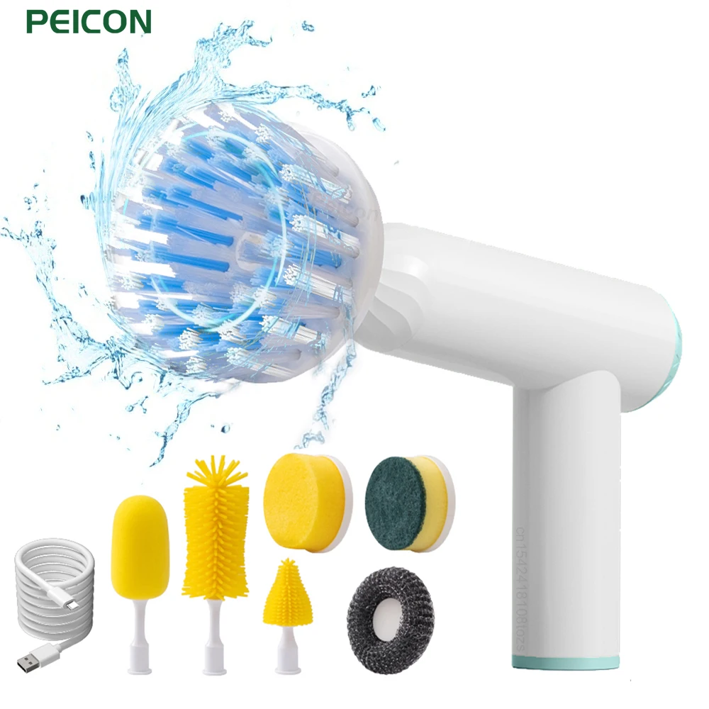 Электрическая щетка для чистки 7 в 1, многофункциональная электрическая вращающаяся щетка для чистки дома, кухни, ванной, раковины, туалета, скребок
Электрическая щетка для чистки 7 в 1, многофункциональная электрическая вращающаяся щетка для чистки дома, кухни, ванной, раковины, туалета, скребок