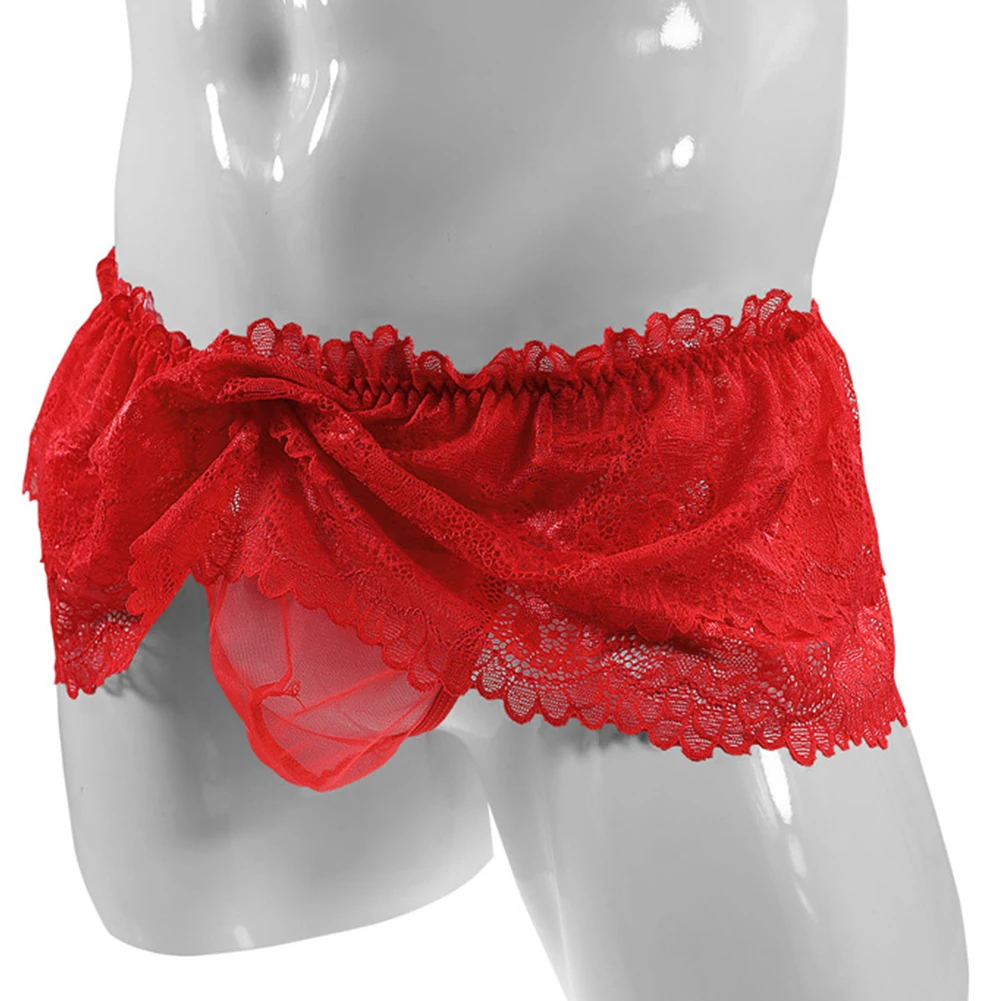 Personalized Mens Funny Sissy Panties Lace Underwear Knickers Skirt Briefs Crossdress Mid Waist Comfy Underpants Gay Clothes
Personalized Mens Funny Sissy Panties Lace Underwear Knickers Skirt Briefs Crossdress Mid Waist Comfy Underpants Gay Clothes