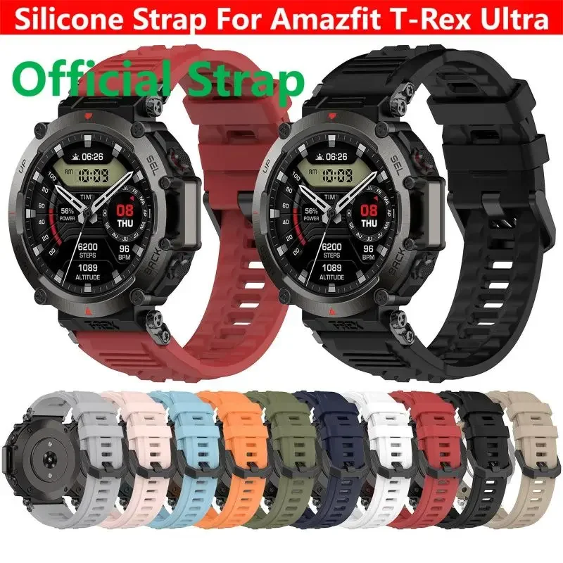 Ремешок силиконовый для смарт-часов Amazfit T-Rex Ultra, сменный Браслет для наручных часов Huami Amazfit TRex Ultra
Ремешок силиконовый для смарт-часов Amazfit T-Rex Ultra, сменный Браслет для наручных часов Huami Amazfit TRex Ultra