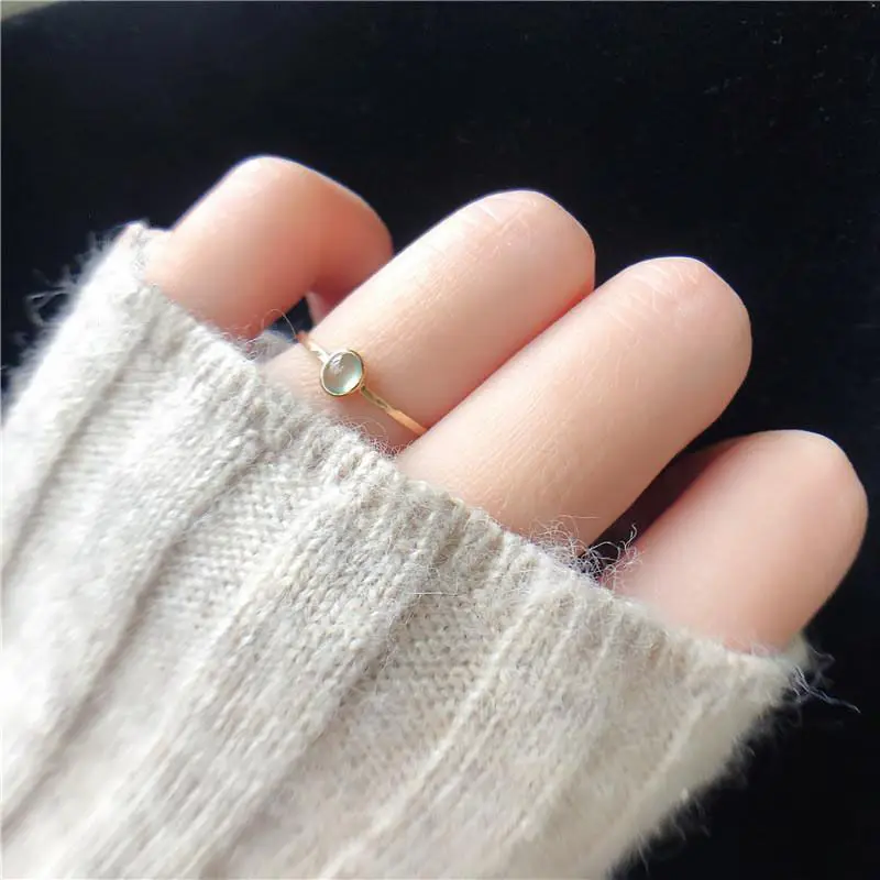 Natural emerald glass high ice egg surface S925 silver inlaid ring female simple personality cool styleadjustable opening
Natural emerald glass high ice egg surface S925 silver inlaid ring female simple personality cool styleadjustable opening
