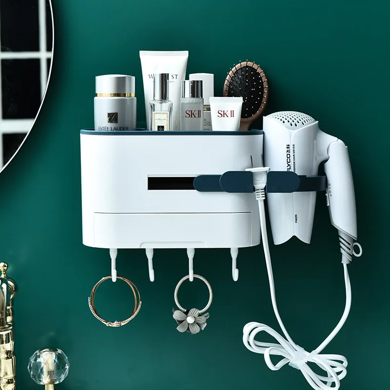 Bathroom Shelves Hair Dryer Rack Free Punching Wall Hanging Toilet Vanity Storage Rack Bathroom Accessories Bathroom Organizer
Bathroom Shelves Hair Dryer Rack Free Punching Wall Hanging Toilet Vanity Storage Rack Bathroom Accessories Bathroom Organizer
