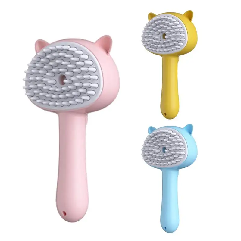 

Rechargeable Handheld Electric Grooming Steam Brush Massage Brush With Ergonomic Handle 150mAh Battery Steam Brush For Cats