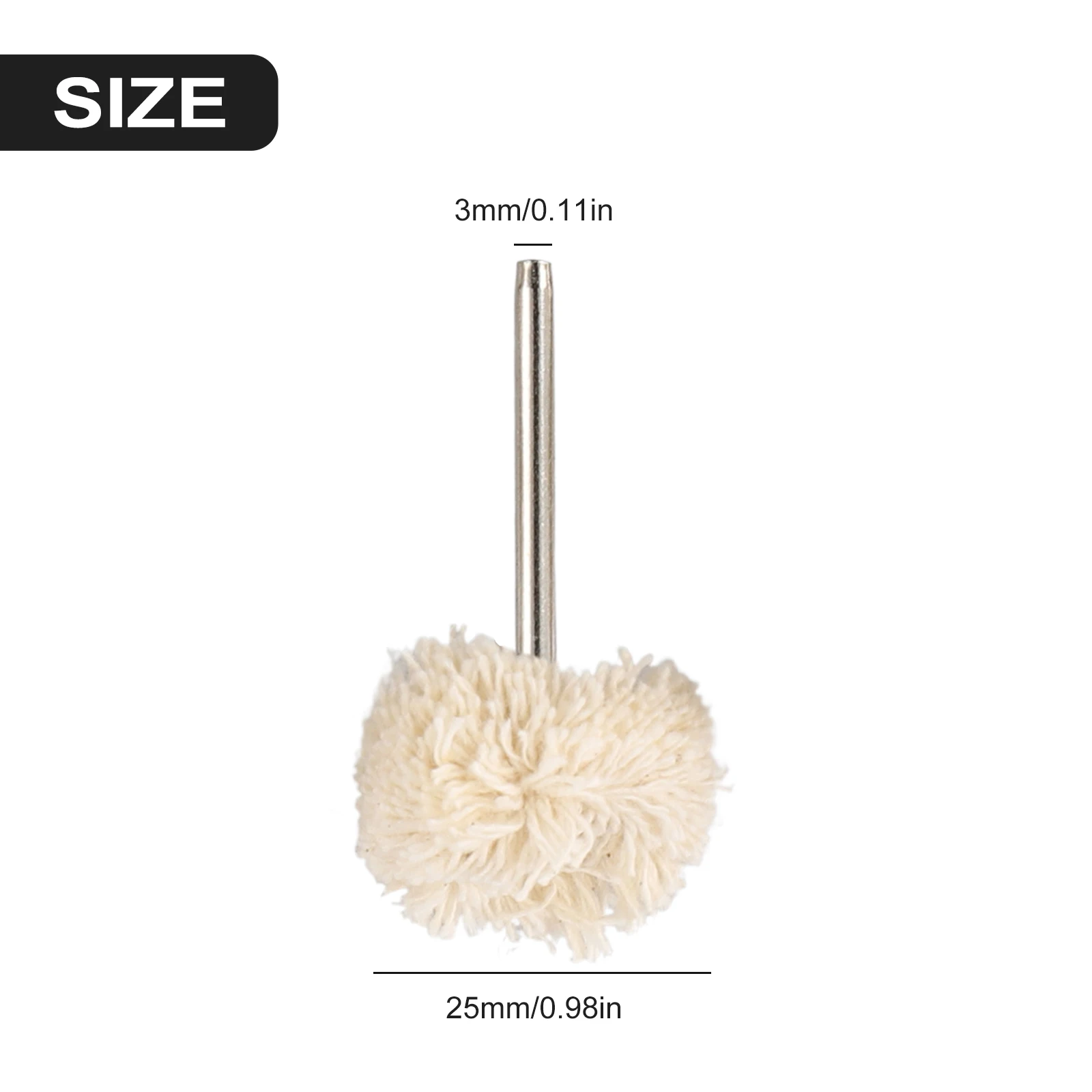 10pcs 3mm Shank Wooled Polishing Wheels Grinding Brush Buffing Pad Wool Polishing Brush Rotary Tool Accessories Polishers
10pcs 3mm Shank Wooled Polishing Wheels Grinding Brush Buffing Pad Wool Polishing Brush Rotary Tool Accessories Polishers