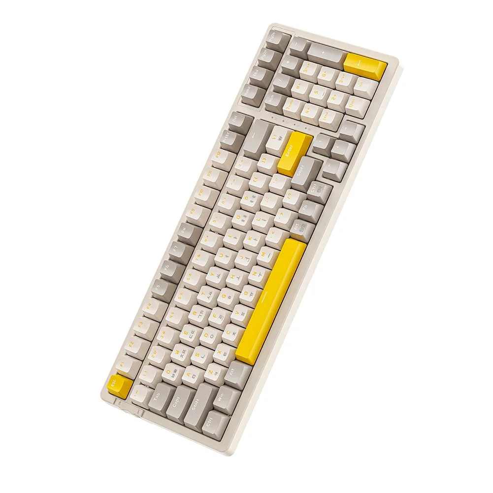 Беспроводная игровая клавиатура K96, USB Type-C, Bluetooth, 2,4G, персонализированная клавиатура с 100 клавишами для настольного ПК
Беспроводная игровая клавиатура K96, USB Type-C, Bluetooth, 2,4G, персонализированная клавиатура с 100 клавишами для настольного ПК