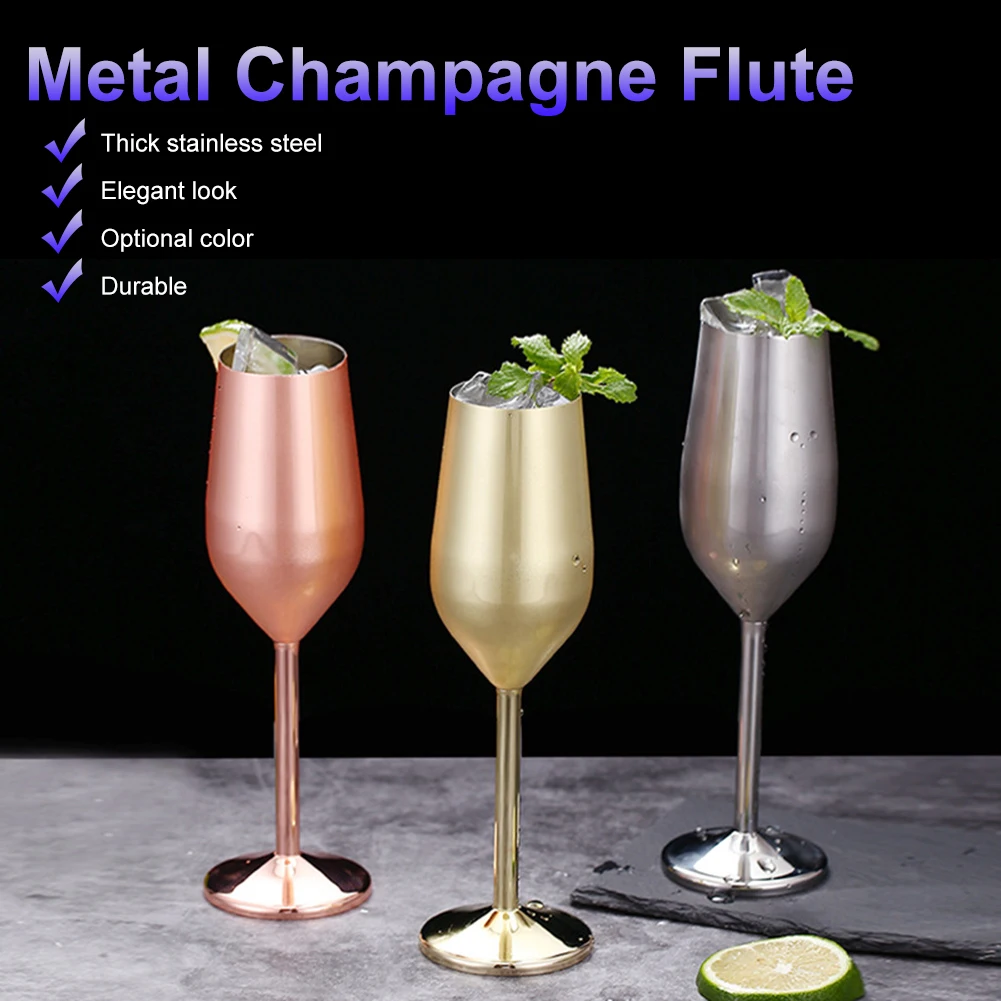 1PCS 220ml Stainless Steel Wine Glass Cocktail Goblet Durable Metal Wine Glass Champagne Cup For Home Bar Party Drinkware
1PCS 220ml Stainless Steel Wine Glass Cocktail Goblet Durable Metal Wine Glass Champagne Cup For Home Bar Party Drinkware