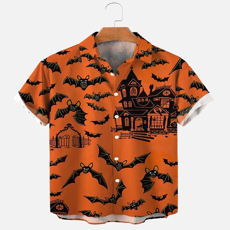 Halloween Bat and Pumpkin Print Hawaiian Shirt 3D Printed Hawaiian Shirt for Men and Women Casual Shirt Unisex
Halloween Bat and Pumpkin Print Hawaiian Shirt 3D Printed Hawaiian Shirt for Men and Women Casual Shirt Unisex