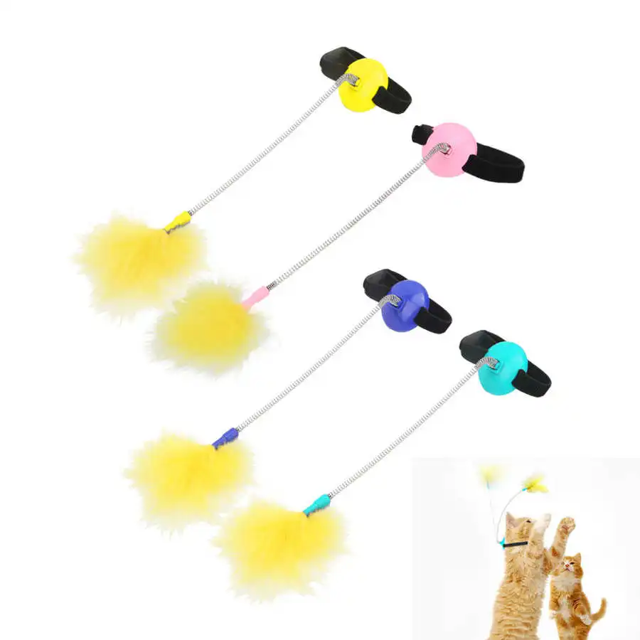Interactive Cat Toys Funny Feather Teaser Stick Pets Collar Kitten Playing Teaser Wand Training Toys for Cats Supplies
Interactive Cat Toys Funny Feather Teaser Stick Pets Collar Kitten Playing Teaser Wand Training Toys for Cats Supplies