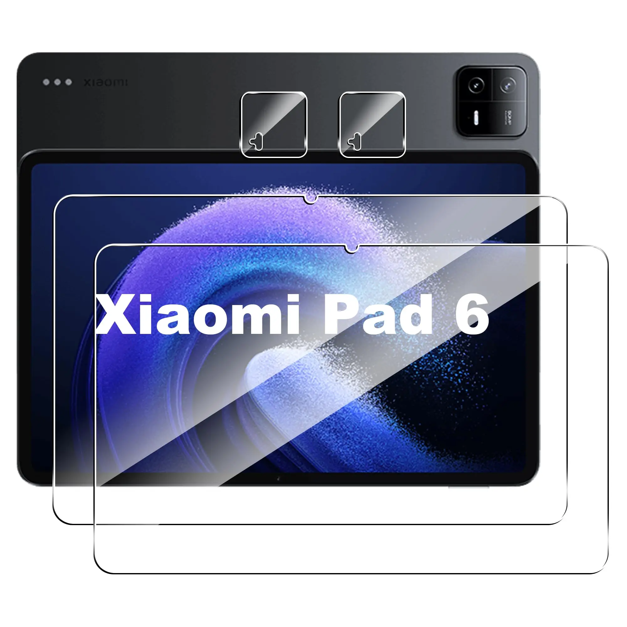 

For Xiaomi Pad 6 /6 Pro (11 inch) 2023 Screen Protective Film with Camera HD 9H hardness Anti-scratch Transparent Tempered Glass