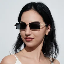 Fashion Rimless Gradient Brown Rectangle Sunglasses Women 2022 Brand Design Narrow Rectangular Metal Men Sun Glasses Shade UV400
Fashion Rimless Gradient Brown Rectangle Sunglasses Women 2022 Brand Design Narrow Rectangular Metal Men Sun Glasses Shade UV400