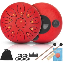 Steel Tongue Drums 11 Notes 6 Inch Musical Drum, Metal Hand Drum Percussion Instrument With Drum Mallets
Steel Tongue Drums 11 Notes 6 Inch Musical Drum, Metal Hand Drum Percussion Instrument With Drum Mallets