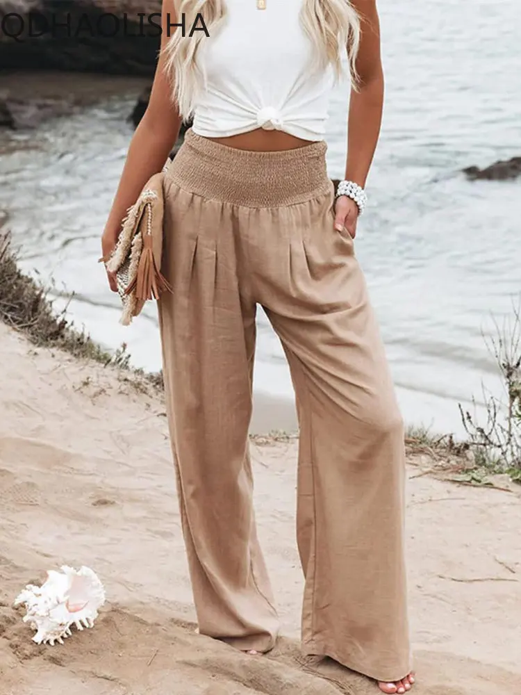 Women Casual Pants Wide Leg High Waist Cotton Loose Solid Elasticity Vintage Baggy Harajuku Korean Fashion Trousers Plus Size
Women Casual Pants Wide Leg High Waist Cotton Loose Solid Elasticity Vintage Baggy Harajuku Korean Fashion Trousers Plus Size