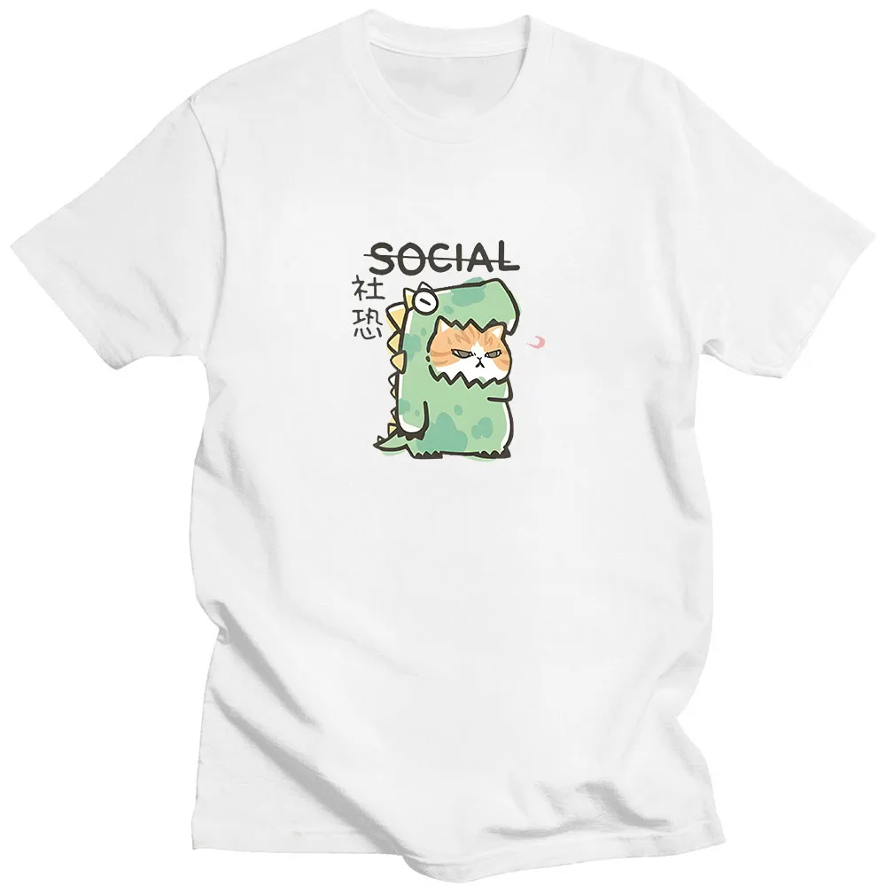 Dinosaur Cat T-Shirt Cartoon Print Kawaii O-neck Tee-shirt Short Sleeve 100% Cotton Retro Tshirt Ropa De Mujer Unisex Clothing
Dinosaur Cat T-Shirt Cartoon Print Kawaii O-neck Tee-shirt Short Sleeve 100% Cotton Retro Tshirt Ropa De Mujer Unisex Clothing