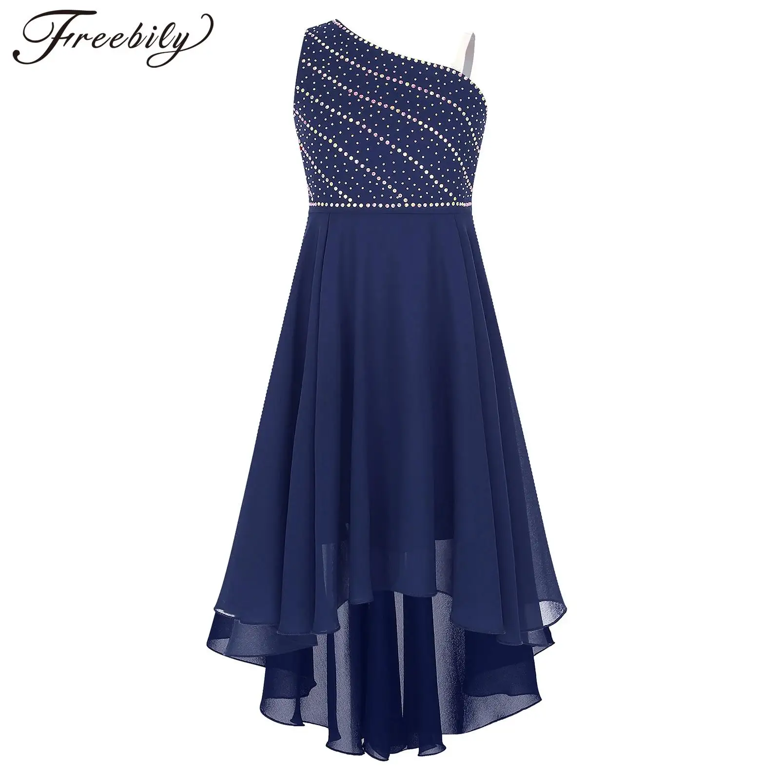 Детское элегантное платье для девочки, шифоновое платье на одно плечо с заниженным подолом, детский современный Lyrical костюм для танцев и представлений
Детское элегантное платье для девочки, шифоновое платье на одно плечо с заниженным подолом, детский современный Lyrical костюм для танцев и представлений