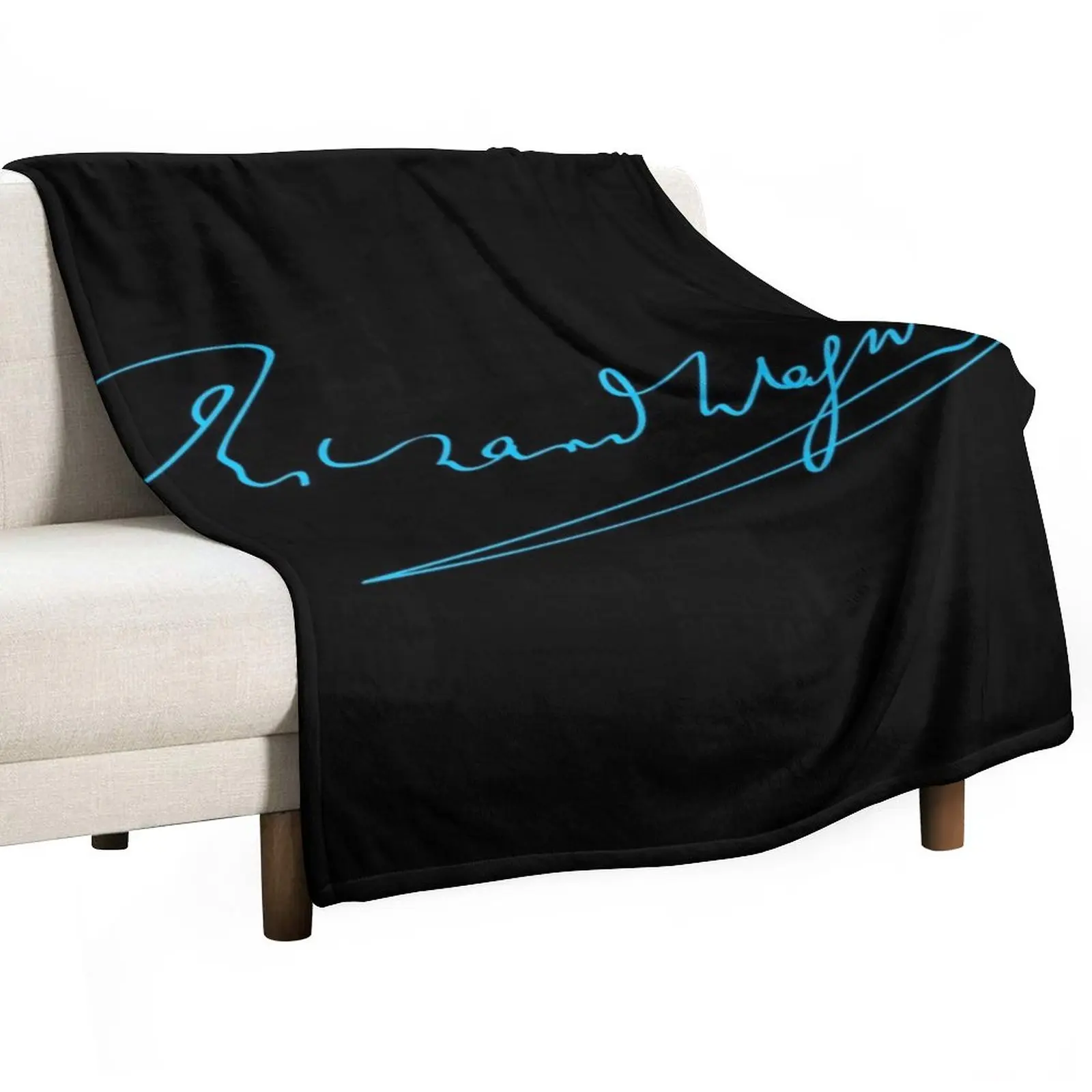 

Richard Wagner - Signature - Blue - RB Throw Blanket For Baby Blankets Sofas Of Decoration Sofa Throw Stuffeds Blankets