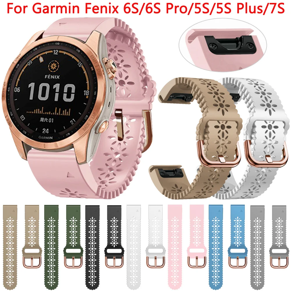 For Garmin Fenix 7S Pro 6S Pro 5S Plus Watchband Strap Woman Quickfit 20mm Silicone Wirstband For Fenix 7s 6s 5s Watch Bracelet
For Garmin Fenix 7S Pro 6S Pro 5S Plus Watchband Strap Woman Quickfit 20mm Silicone Wirstband For Fenix 7s 6s 5s Watch Bracelet