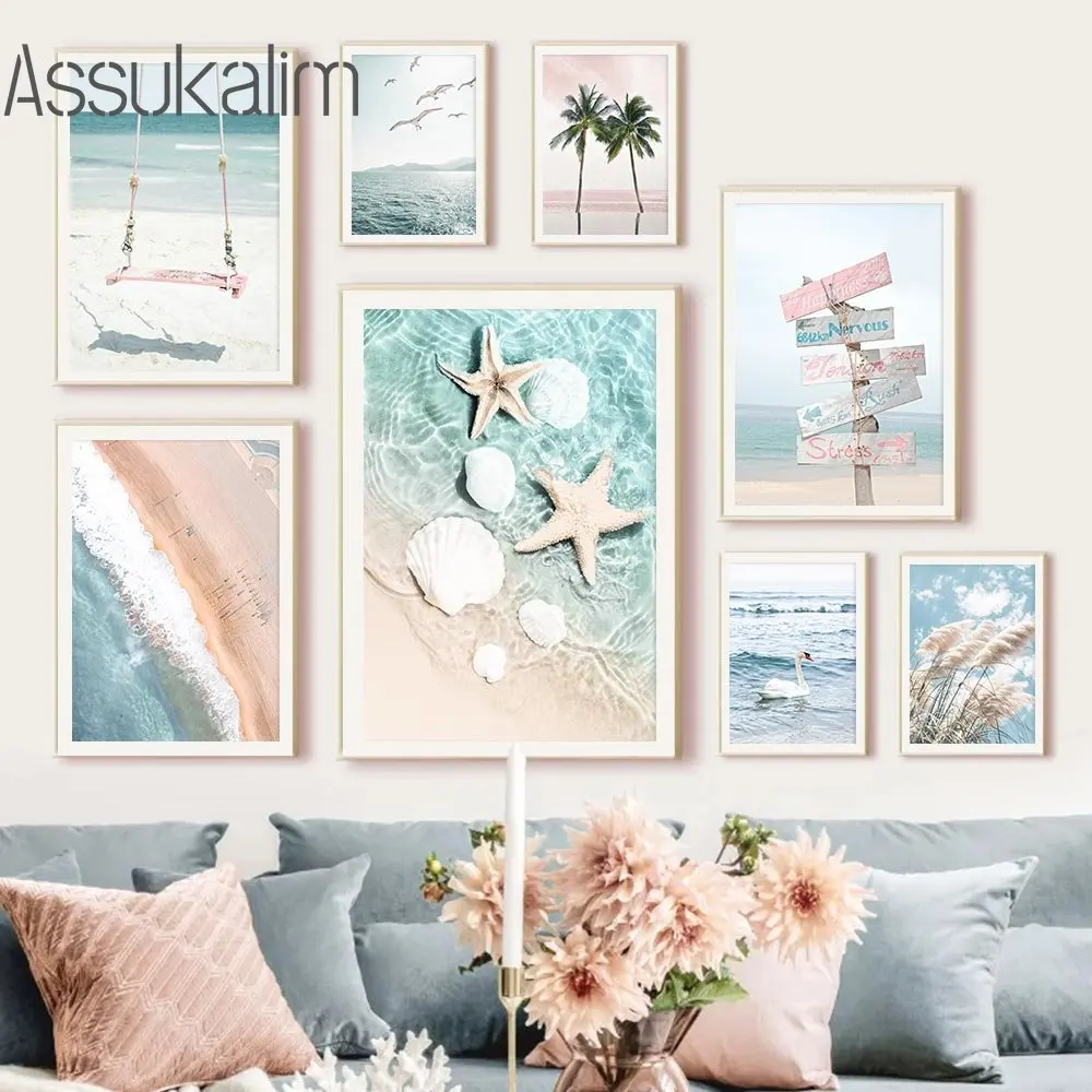 Palm Beach Canvas Painting Starfish Art Prints Reed Pineapple Painting Poster Sea Seagull Wall Art Nordic Posters Home Decor
Palm Beach Canvas Painting Starfish Art Prints Reed Pineapple Painting Poster Sea Seagull Wall Art Nordic Posters Home Decor