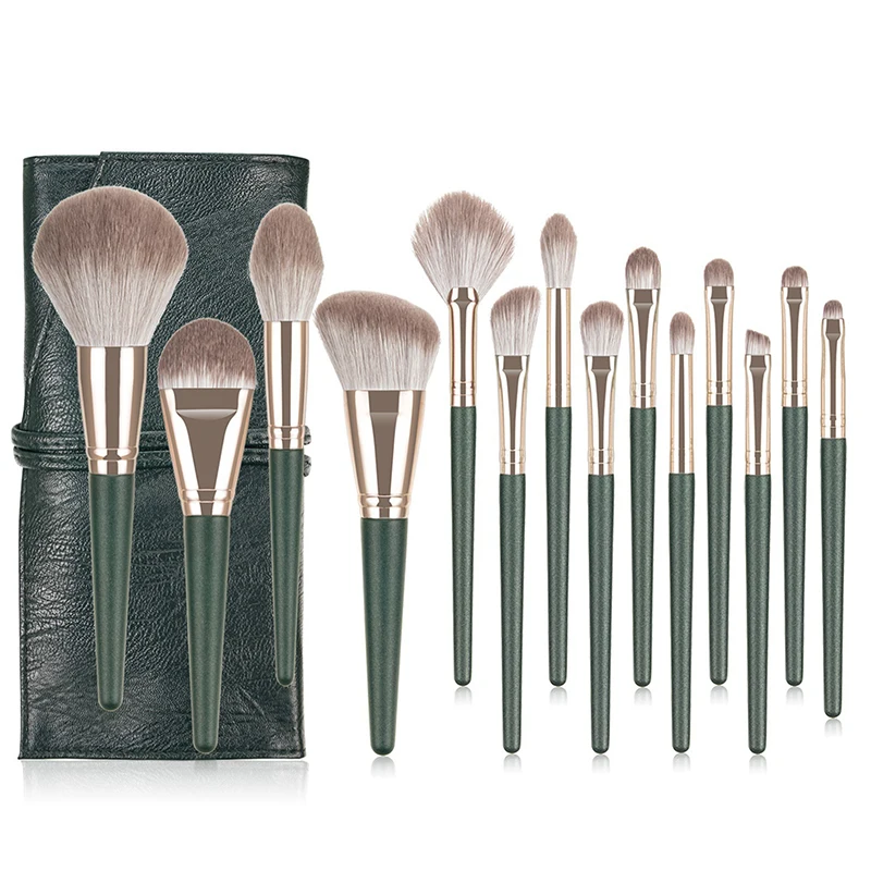 

New 14PCS Makeup Brushes Set Fluffy Soft for Beauty Cosmetics Foundation Blush Eyeshadow Kabuki Blending Makeup Brush Tools