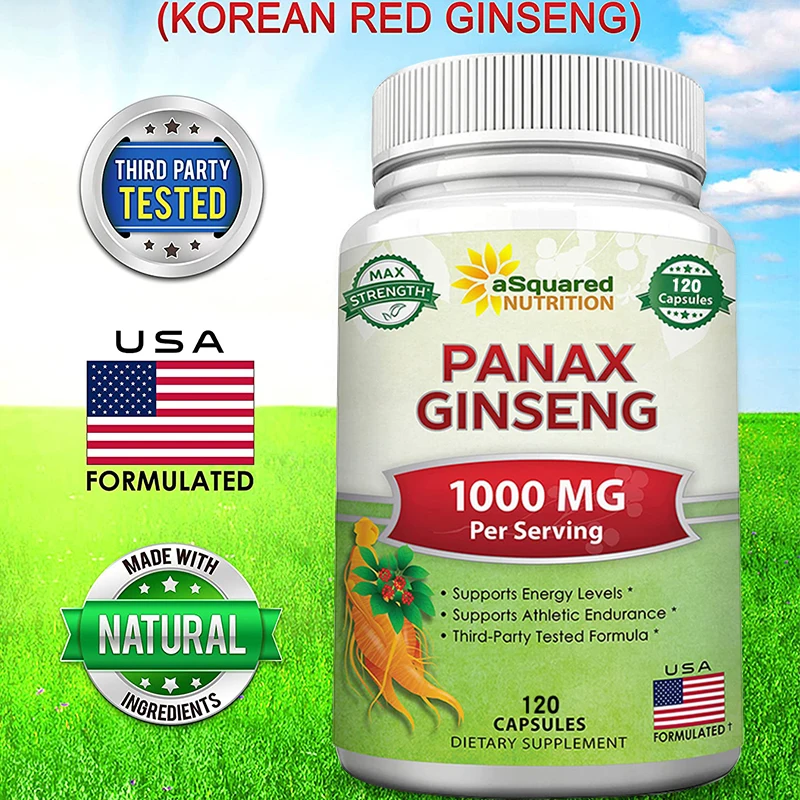 Ginseng Extract Capsules - 1000mg - Supports Energy Levels, Exercise Endurance - Men's & Women's Health, Non-GMO
Ginseng Extract Capsules - 1000mg - Supports Energy Levels, Exercise Endurance - Men's & Women's Health, Non-GMO