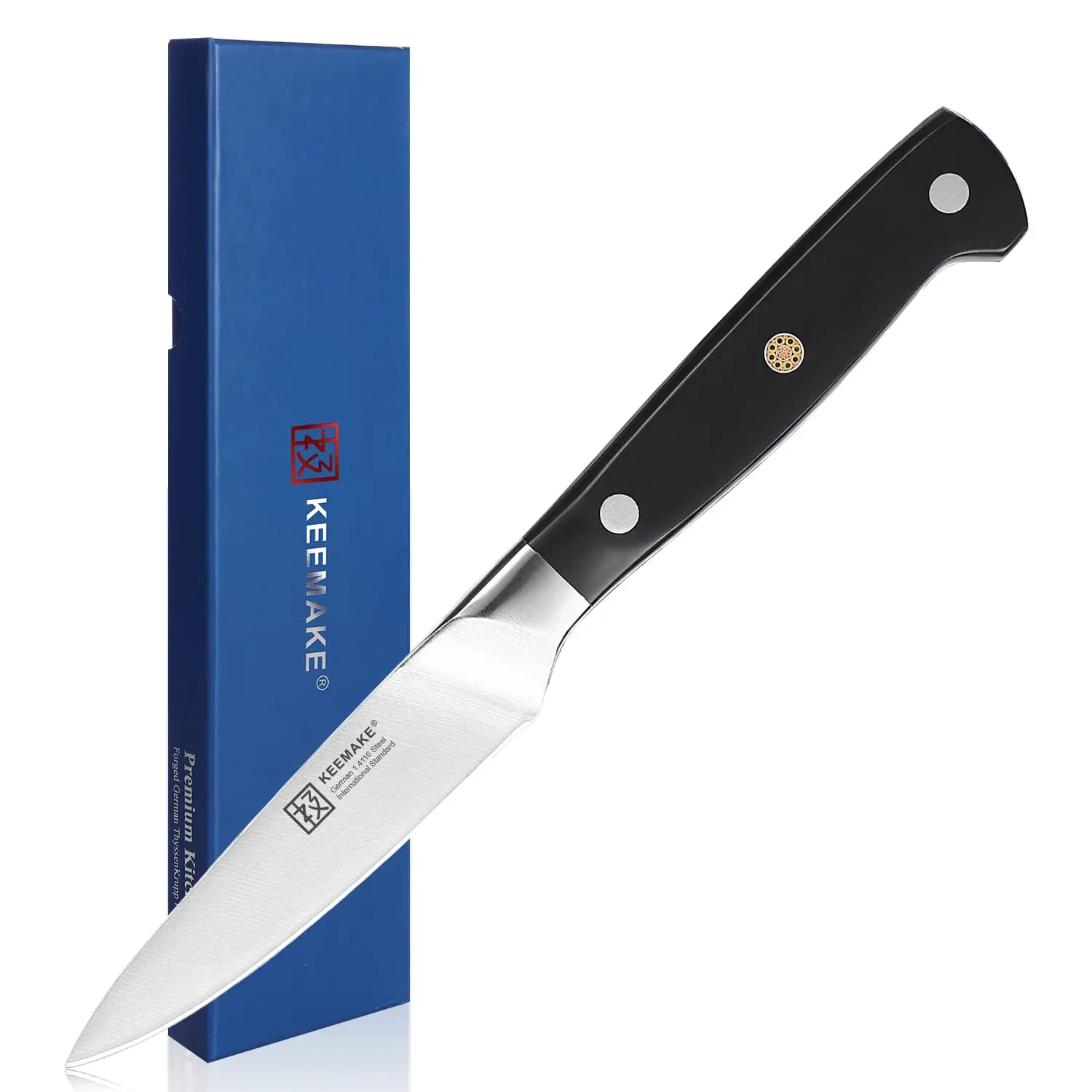 KEEMAKE Fruit Paring Knife 3.5 Inch, High Carbon Stainless Steel Japanese Kitchen Peeling Knives, Razor Sharp Chef's Cooks Cut
KEEMAKE Fruit Paring Knife 3.5 Inch, High Carbon Stainless Steel Japanese Kitchen Peeling Knives, Razor Sharp Chef's Cooks Cut