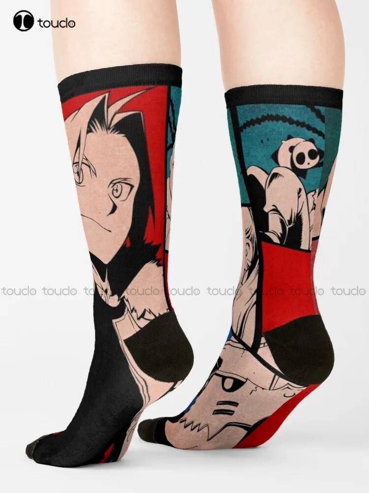 

Цельнометаллические носки с логотипом Аниме Манга алхимика-Братья милые носки персонализированные индивидуальные цифровые подарочные цветные носки Харадзюку С цифровой печатью 360 °