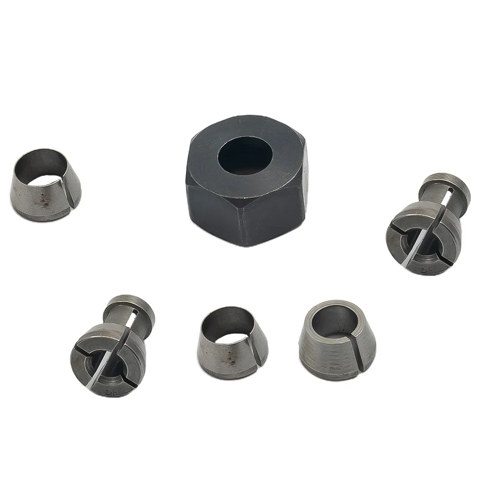 6pc M17 Collet Chuck Adapter With Nut Engraving Trimming Machine Electric Router Woodworking Tools Herramientas Ferramentas
6pc M17 Collet Chuck Adapter With Nut Engraving Trimming Machine Electric Router Woodworking Tools Herramientas Ferramentas