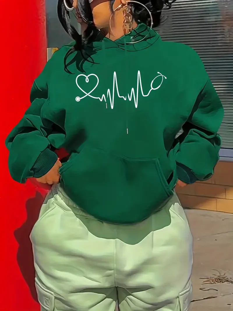 Fashion Line Love Print Women's Sweatshirt Soft And Warm Casual Women's Hoodie 2023 Autumn New Loose Top Girl
Fashion Line Love Print Women's Sweatshirt Soft And Warm Casual Women's Hoodie 2023 Autumn New Loose Top Girl