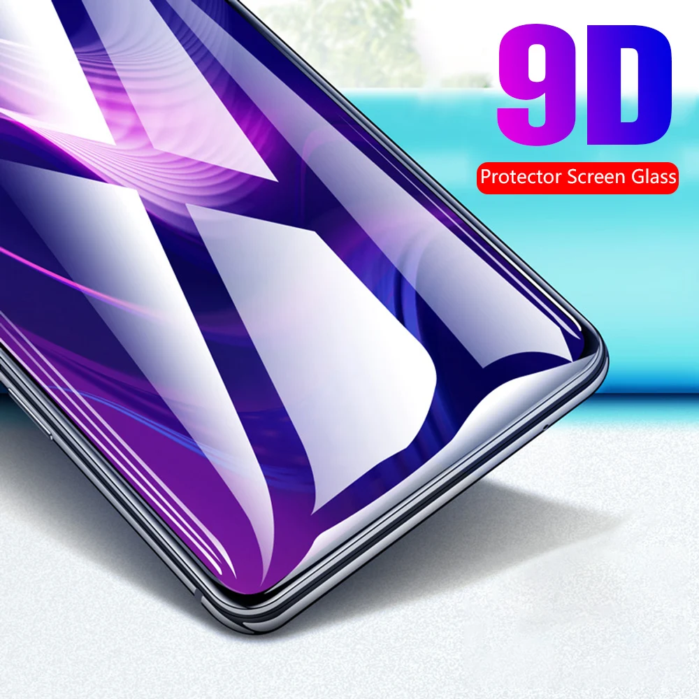 

9D Tempered Protective Glass for Honor 8C 8A 8X Screen Protector Glass on The for Huawei Y7 Prime Honor 10 Lite Full Flim