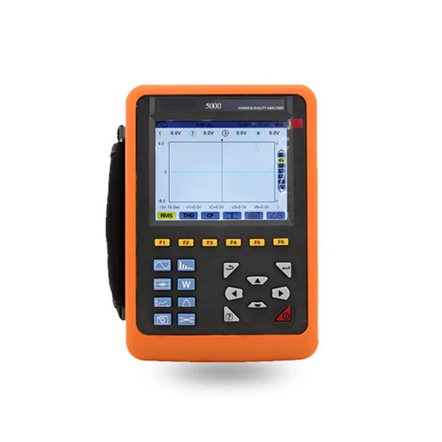 DECCA 5000 handheld electrical energy analyzer meter 4 channel voltage current USB 3 phase smart digital power quality analyzer 
DECCA 5000 handheld electrical energy analyzer meter 4 channel voltage current USB 3 phase smart digital power quality analyzer