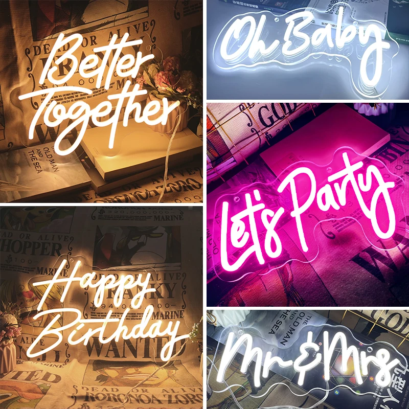 50*34cm Custom Neon Light Sign Better Together Happy Birthday Led Large Weddings Wall Text Sign Bar Party Decor Dropshipping
50*34cm Custom Neon Light Sign Better Together Happy Birthday Led Large Weddings Wall Text Sign Bar Party Decor Dropshipping