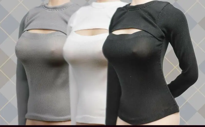 A5-5-7 White 1:6 Scale T-shirt Clothes for 12" PH UD Female Body
A5-5-7 White 1:6 Scale T-shirt Clothes for 12" PH UD Female Body