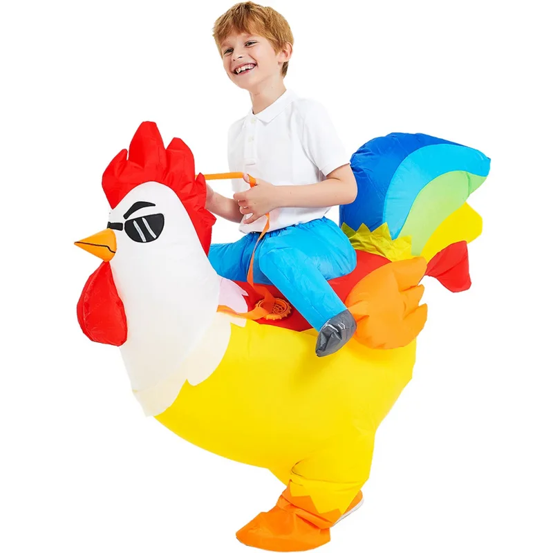 

Kids Adult Rooster Unicorn Animal Inflatable Costume Cartoon Anime Dress Suit Carnival Halloween Party Cosplay Costume for Child