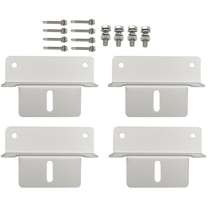 4Pc Solar Panel Mounting Brackets Flat Roof Mount Kit For RV Trailers Boats Yachts Solar System Installation Accessories
4Pc Solar Panel Mounting Brackets Flat Roof Mount Kit For RV Trailers Boats Yachts Solar System Installation Accessories