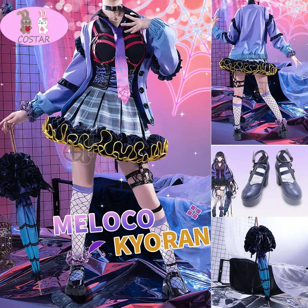 Vtuber XSOLEIL Meloco Kyoran Cosplay Costume Halloween Game Suit Women Outfit Dress Anime Clothing umbrella shoes
Vtuber XSOLEIL Meloco Kyoran Cosplay Costume Halloween Game Suit Women Outfit Dress Anime Clothing umbrella shoes