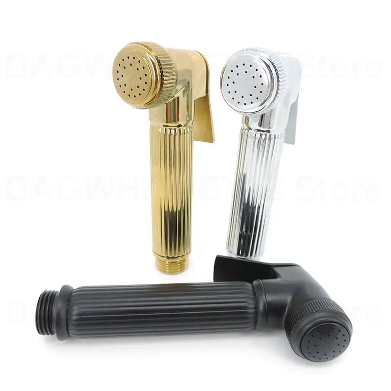 

3 Colors Black Gold Bidet Sprayer Shower Head Faucets WC Toilet Handheld Spray Nozzle for Self Cleaning Shower Muslim Bathroom u