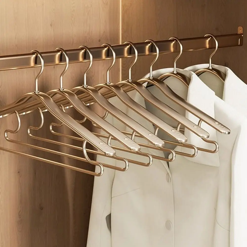Durable Gold Aluminum Alloy Hanger Rust Proof Wide Shoulder Laundry Drying Rack Space Saving Seamless Clothes Hangers Wardrobe
Durable Gold Aluminum Alloy Hanger Rust Proof Wide Shoulder Laundry Drying Rack Space Saving Seamless Clothes Hangers Wardrobe