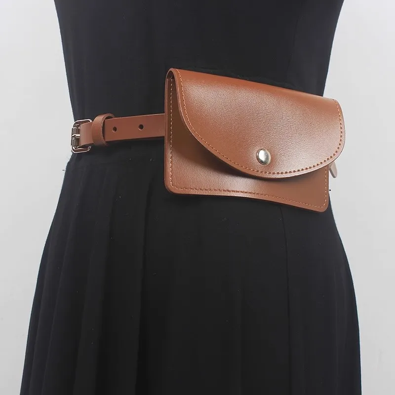 

Women's Fashion Vintage Genuine Leather Bag Cummerbunds Female Dress Corsets Waistband Belts Decoration Wide Belt R521