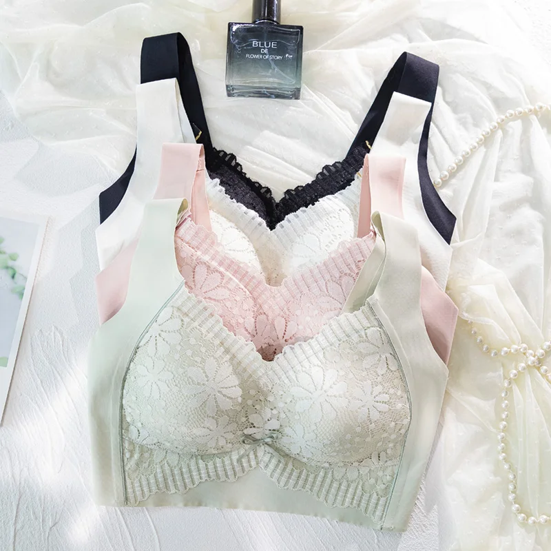 Lingerie women small bosom gathered no steel ring summer thin sport one-piece vest lace fixed cup bra
Lingerie women small bosom gathered no steel ring summer thin sport one-piece vest lace fixed cup bra