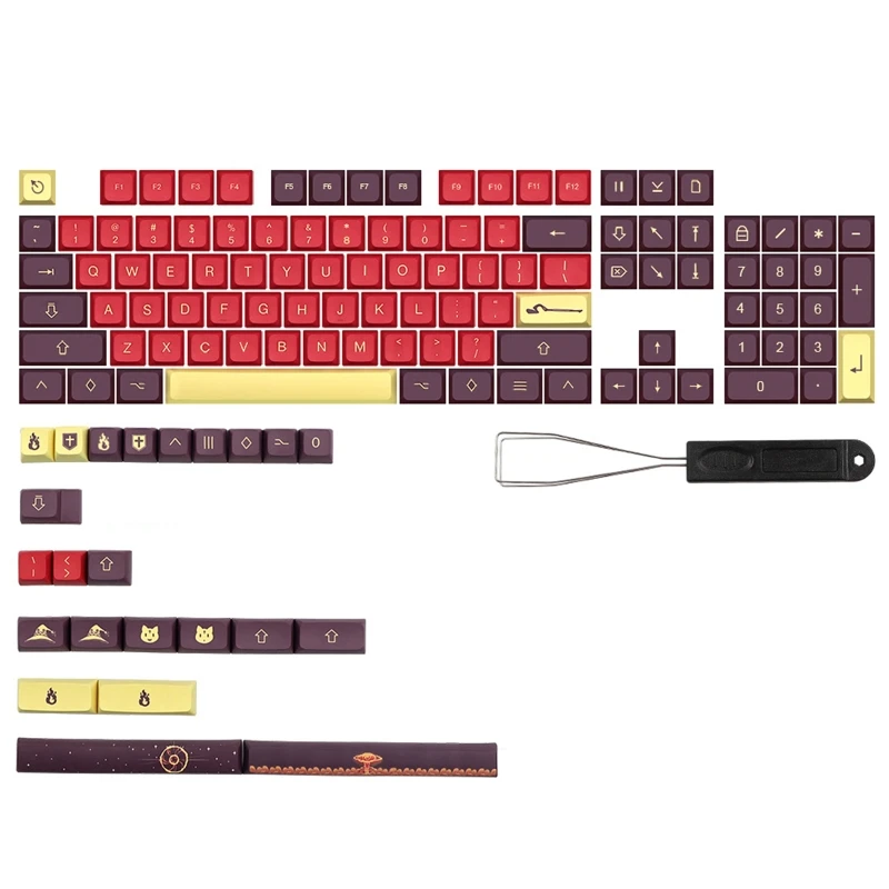 130 Keys PBT Sublimation Keycaps XDA Height Suitable for 6.25/7U Space Mehcanical Keyboard Keycap GK Split Space Bar
130 Keys PBT Sublimation Keycaps XDA Height Suitable for 6.25/7U Space Mehcanical Keyboard Keycap GK Split Space Bar