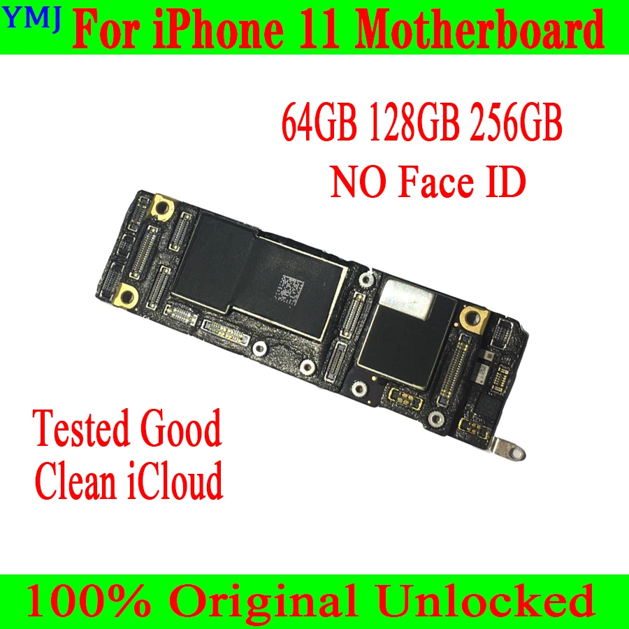 

Motherboard Clean ICloud For IPhone 11 Mainboard Original Unlocked For IPhone 11 Logic Board 64GB 128GB 256GB Support Update