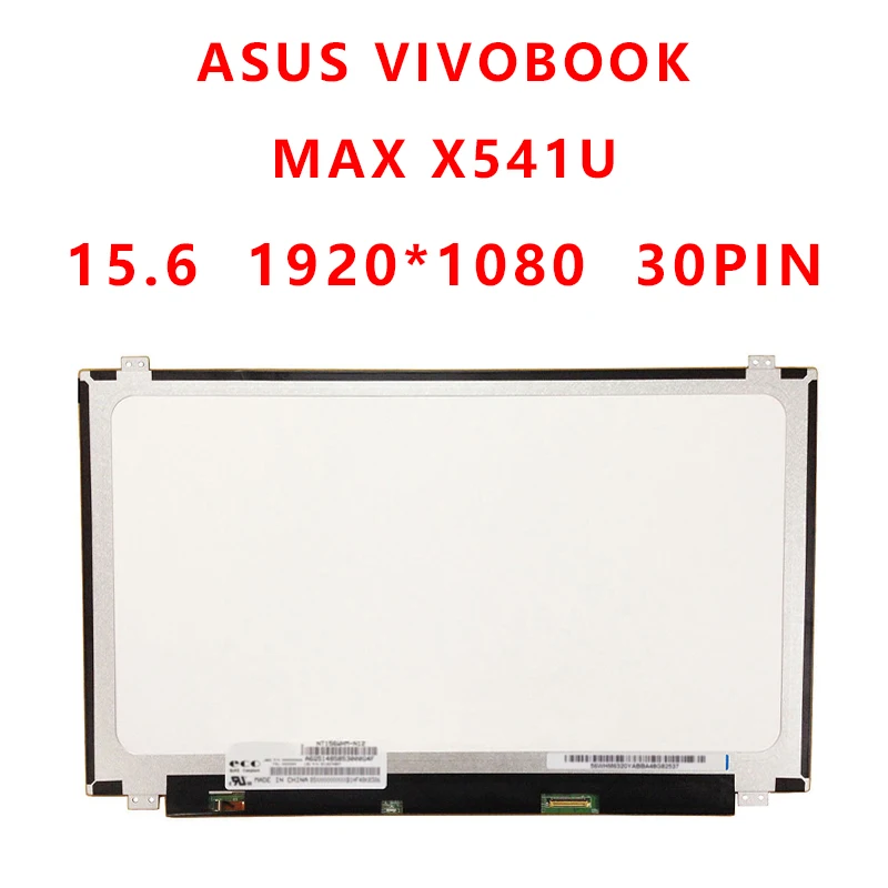15.6" Laptop Matrix For Asus VivoBook MAX X541U Series LCD Screen 30 Pins IPS FHD 1920X1080 Panel Replacement
15.6" Laptop Matrix For Asus VivoBook MAX X541U Series LCD Screen 30 Pins IPS FHD 1920X1080 Panel Replacement