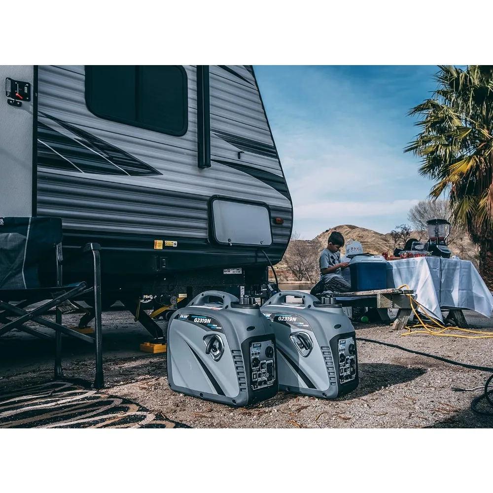2,300W Portable Gas-Powered Quiet Inverter Generator With USB Outlet & Parallel Capability
2,300W Portable Gas-Powered Quiet Inverter Generator With USB Outlet & Parallel Capability