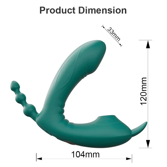 Vibromasseur à succion portable pour femme, 3 en 1, point G, anal, stimulateur de clitoris, culotte, mastjaune, adulte, femme, produit, jouets, 7.0 2