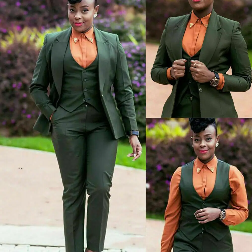 3 Piece Women Suits Slim Fit Formal Wedding Business Wear Wide Peak Lapel Tuxedo
3 Piece Women Suits Slim Fit Formal Wedding Business Wear Wide Peak Lapel Tuxedo