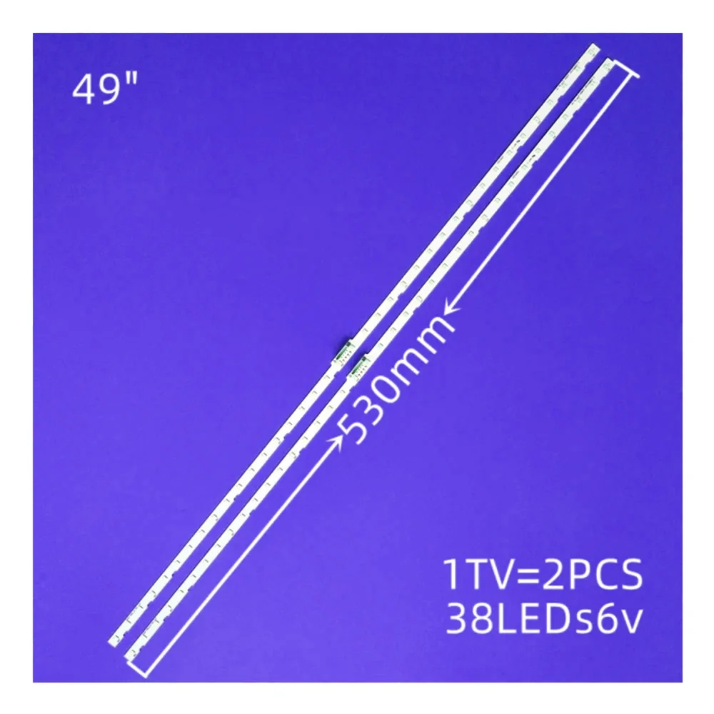 Светодиодный bar(2) для телевизора UE49N5500AU UE49NU8075 UE49NU7170 UA49NU7100 UE49NU7140 UE49NU7100 UE49NU7102K UE49NU7179 UN49NU7300G
Светодиодный bar(2) для телевизора UE49N5500AU UE49NU8075 UE49NU7170 UA49NU7100 UE49NU7140 UE49NU7100 UE49NU7102K UE49NU7179 UN49NU7300G