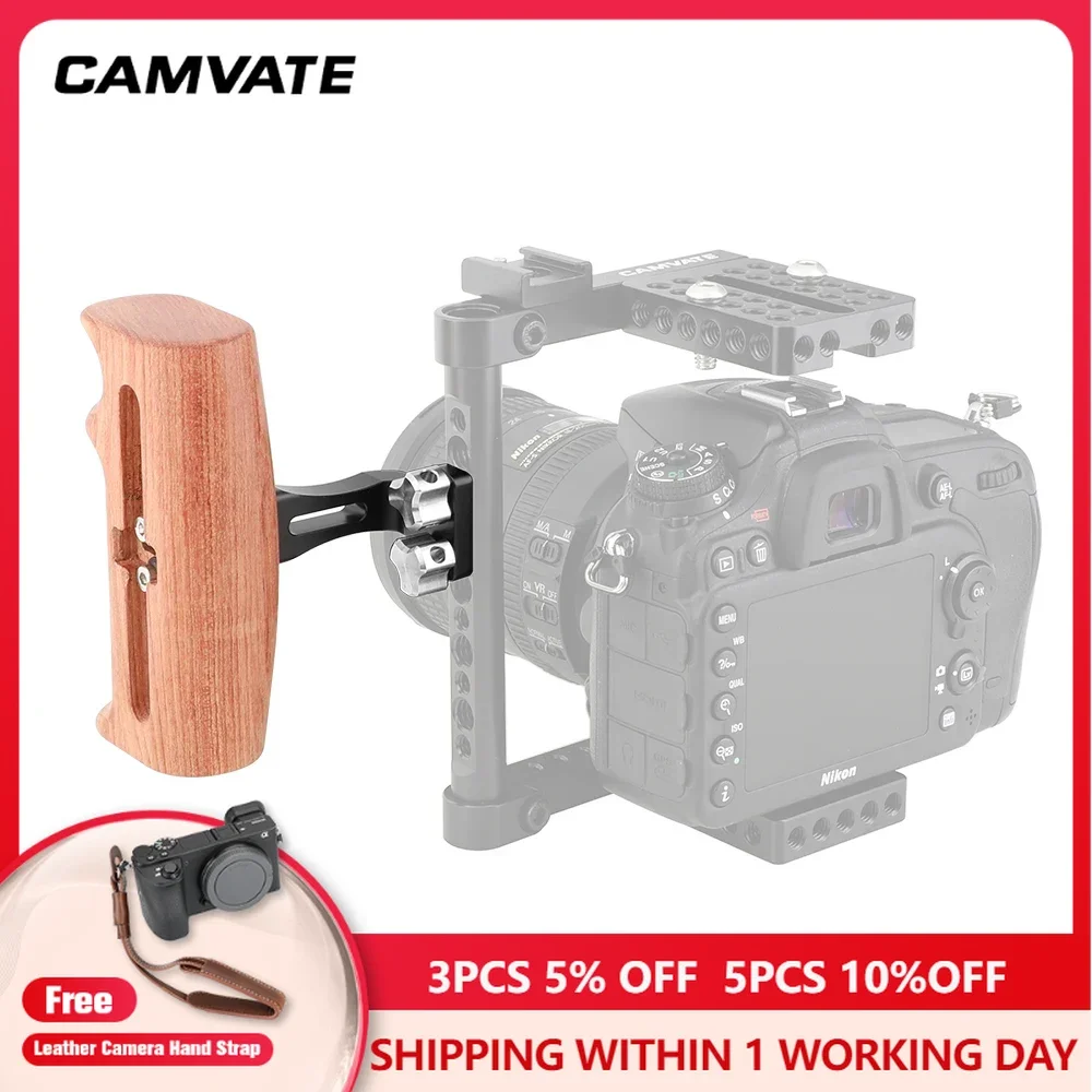 Деревянная рукоятка CAMVATE с двумя боковыми ручками с 1/4 "-20 дюймовым винтом для установки клетки DSLR-камеры/видеоклетки DV/красной камеры
Деревянная рукоятка CAMVATE с двумя боковыми ручками с 1/4 "-20 дюймовым винтом для установки клетки DSLR-камеры/видеоклетки DV/красной камеры