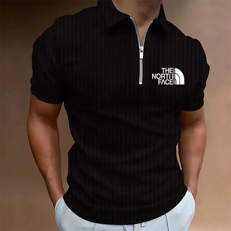 Summer new fashion men's zipper polo shirt, breathable short sleeve casual men's lapel top
Summer new fashion men's zipper polo shirt, breathable short sleeve casual men's lapel top
