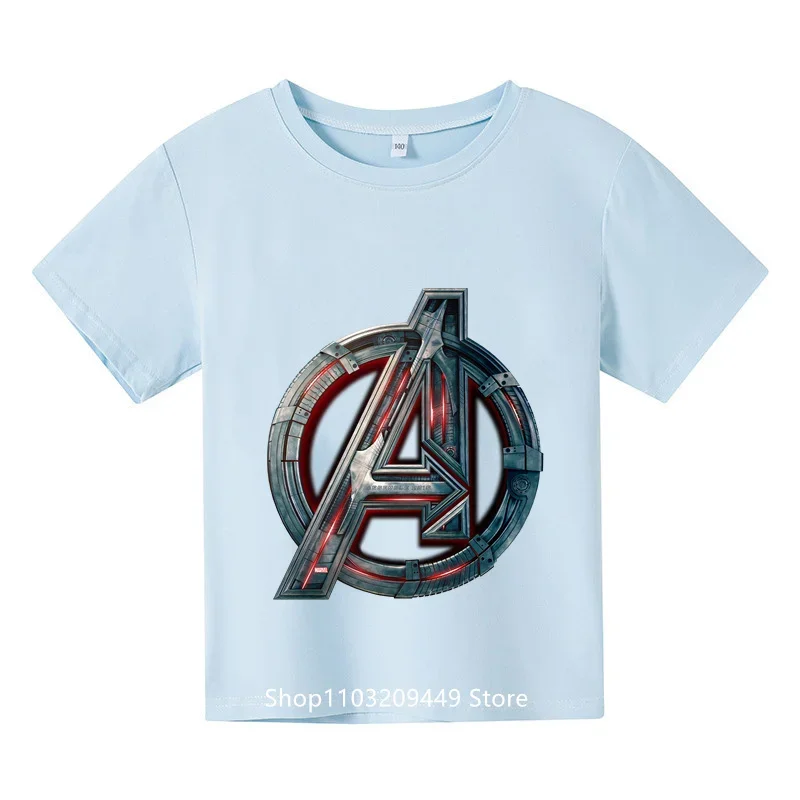 Marvel Avengers Captain America Shield T-shirt Kids Cotton Hipster T-shirt Boys Girls T-shirt Short sleeve clothes Party
Marvel Avengers Captain America Shield T-shirt Kids Cotton Hipster T-shirt Boys Girls T-shirt Short sleeve clothes Party