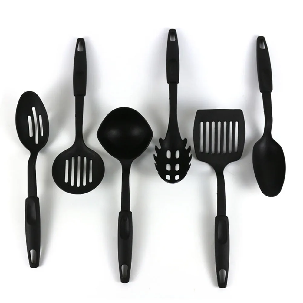 With Heat-Resistant Grips Kitchen Utensil Spatula Set Cooking Frying For Baking Non-stick Anti-rust Nylon Tool
With Heat-Resistant Grips Kitchen Utensil Spatula Set Cooking Frying For Baking Non-stick Anti-rust Nylon Tool